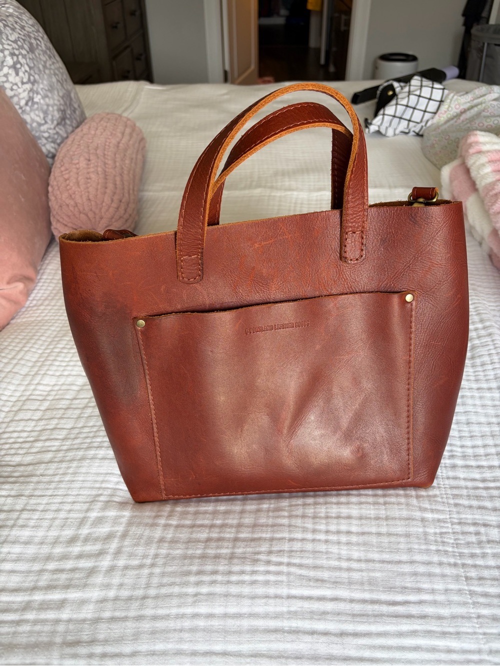 Portland Leather tote bag